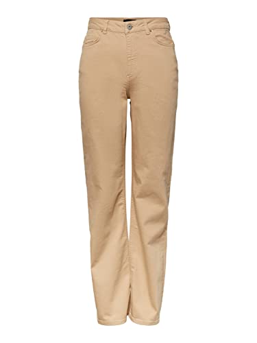 PIECES Pcholly HW Wide Colour Noos BC Jeans Donna Vita Alta