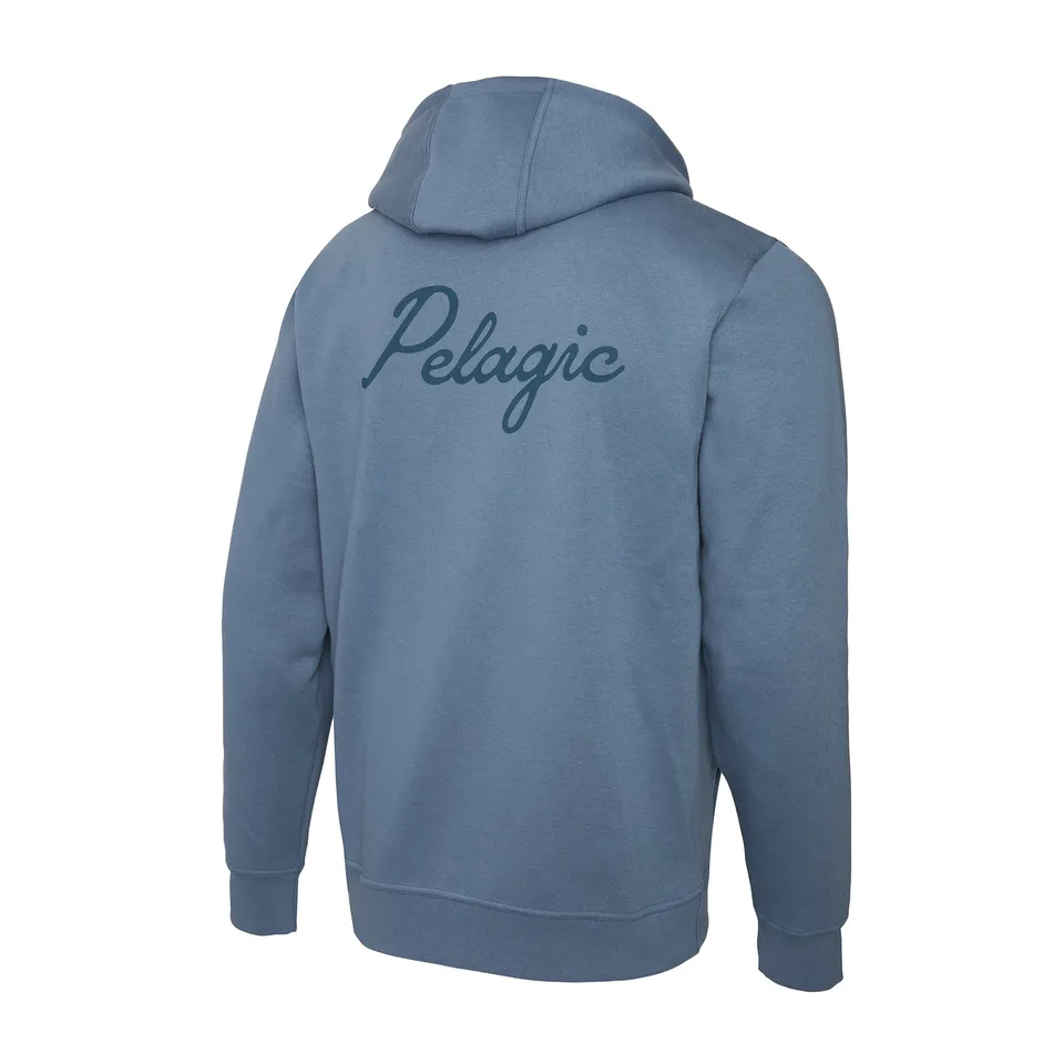Pelagic Tanner Lines In felpa zip uomo petrol cotone