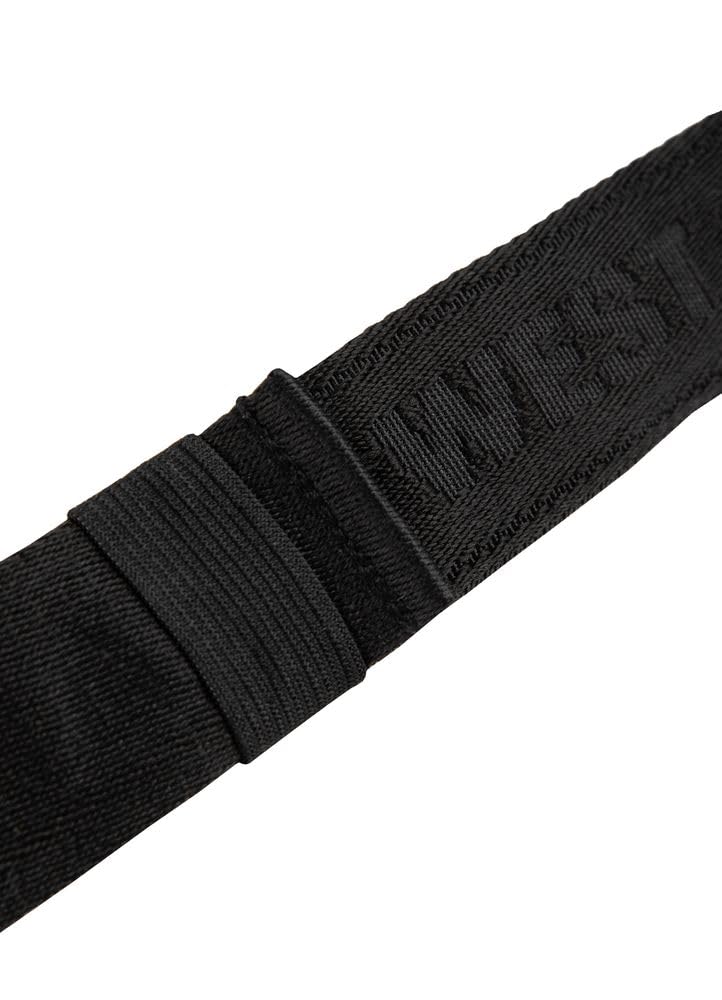Pitbull marsupio nylon nero universale logo