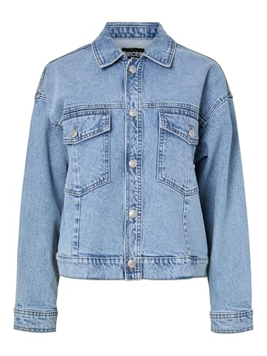 PIECES Pcelma Noos BC Giacca Denim Blu Chiaro M