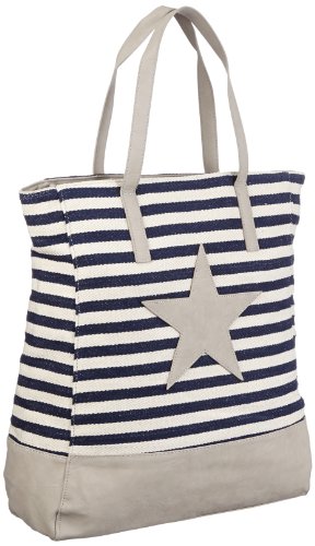 Pieces Grine Canvas Net borsa a spalla 35x42x12 cm tela