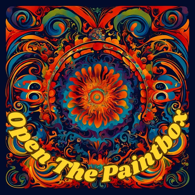 Open the Painbox Psychedelic Logo maglietta cotone bio