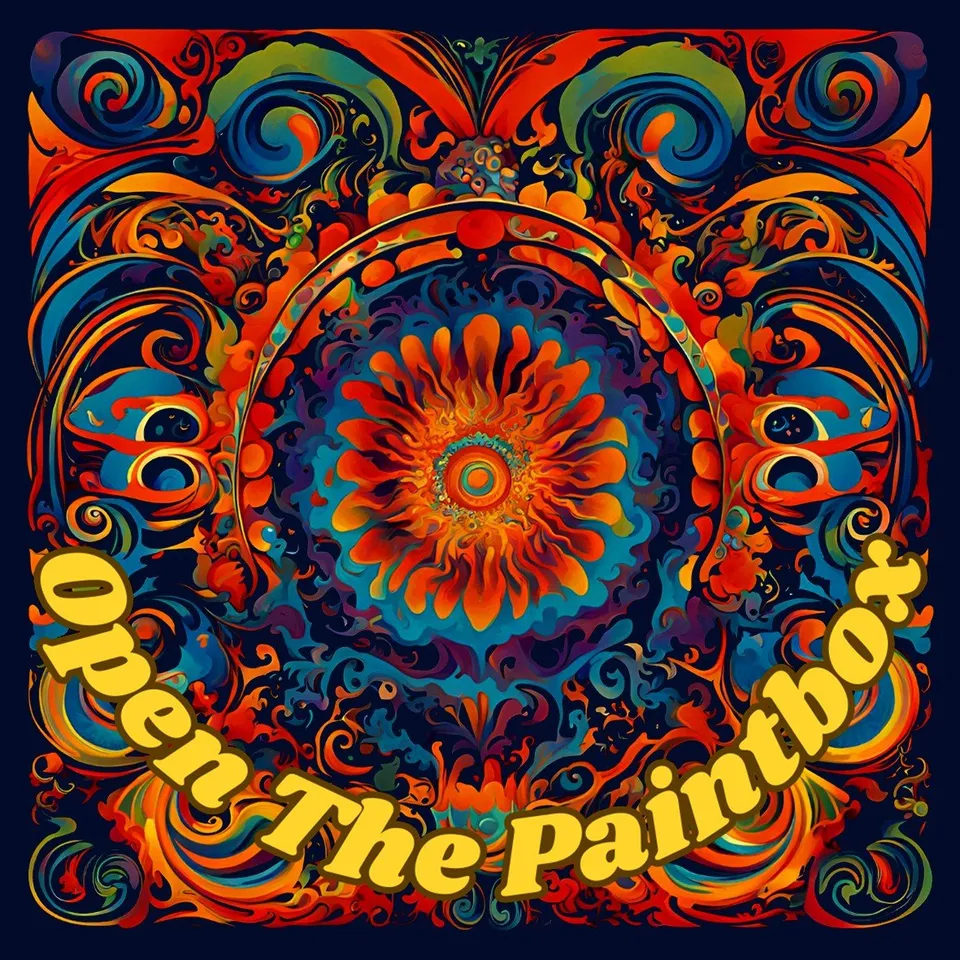 Open the Painbox Psychedelic Logo maglietta cotone bio