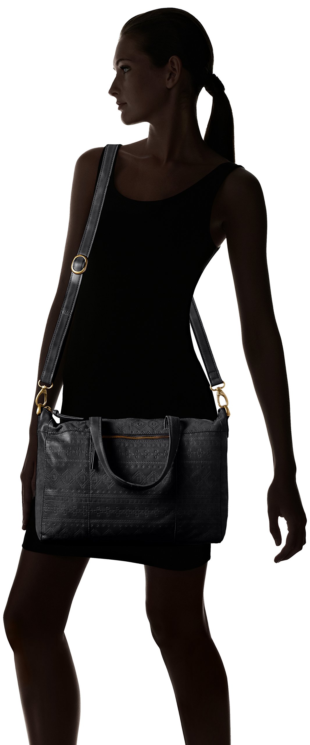Pieces Pcpada weekender pelle motivo etnico donna