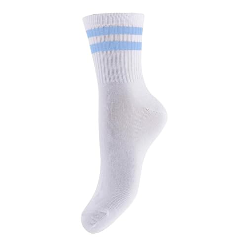 Pieces Pccally Socks Noos calzini bianco strisce menta