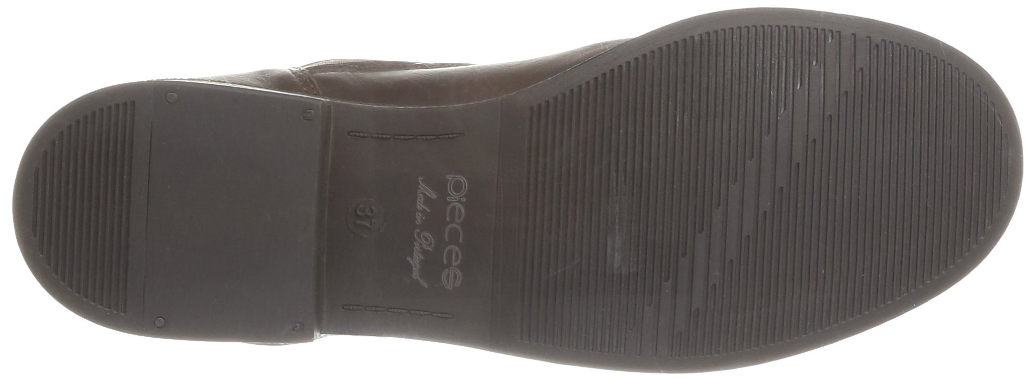 Pieces Iza Zipper Boot stivaletti donna marroni pelle 38 EU