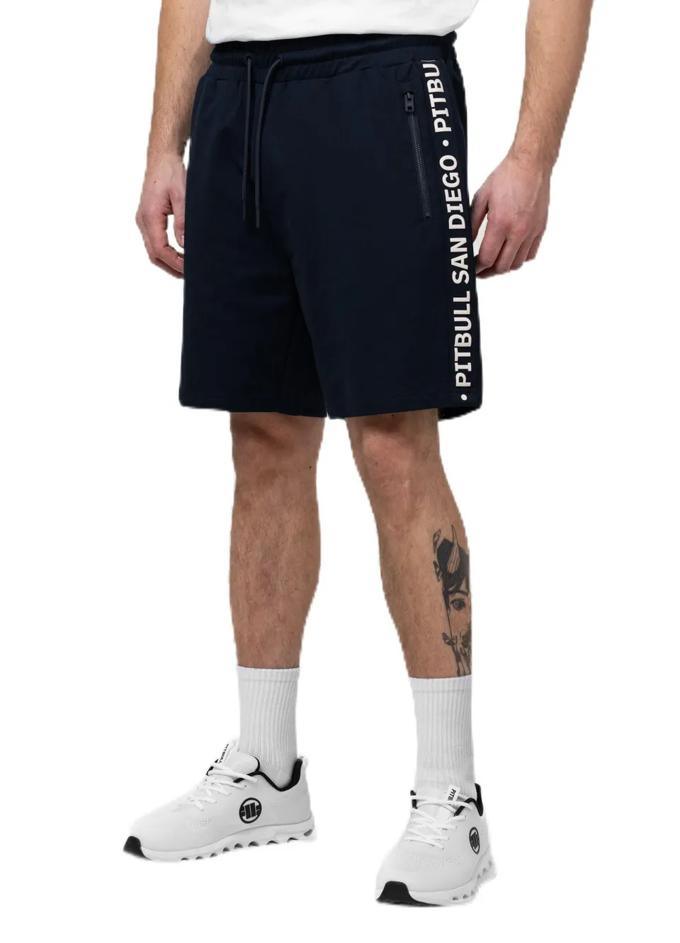 Pitbull Tape Parker shorts uomo L in felpa con zip