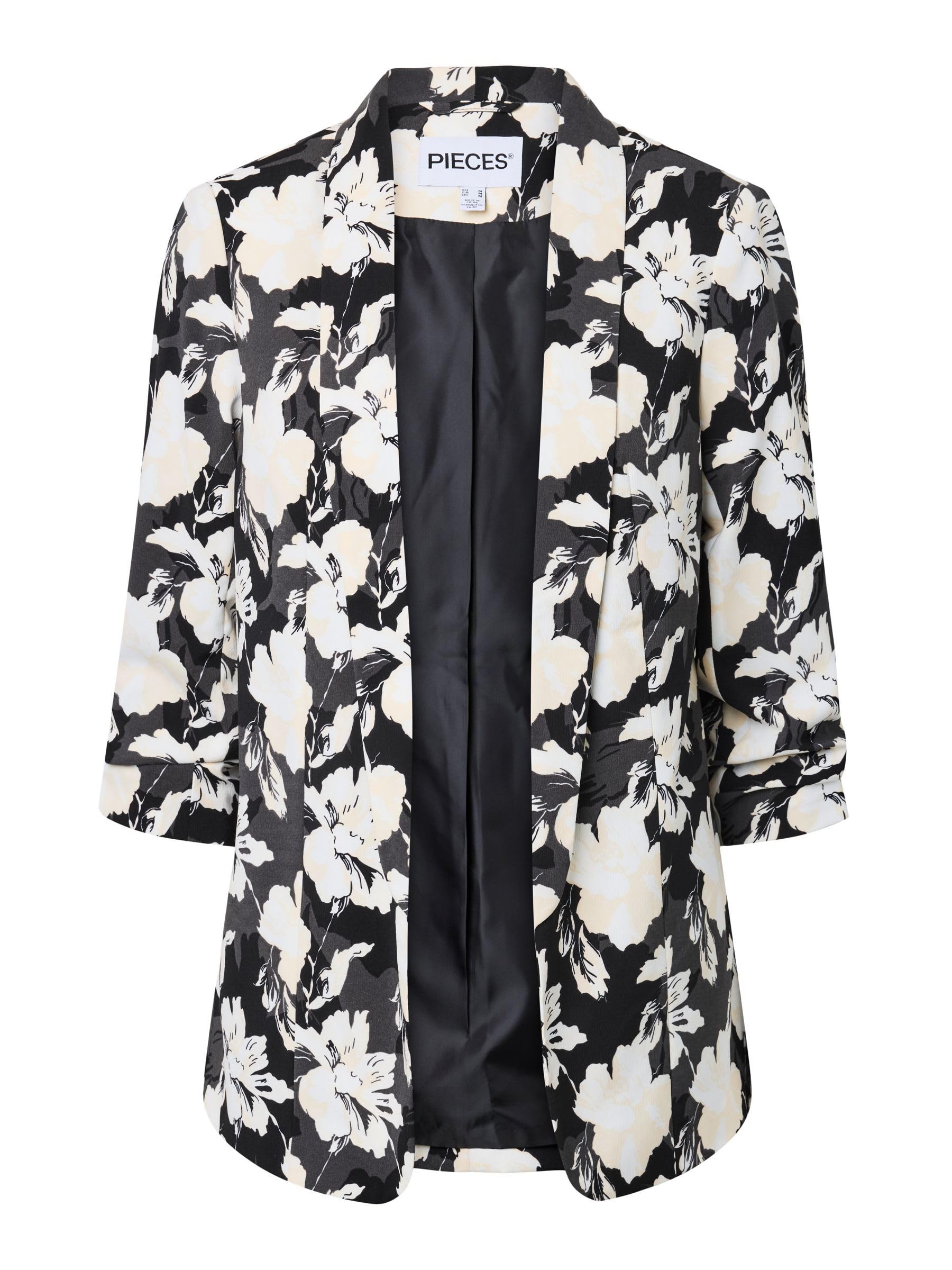 Pieces Pcbosella blazer donna stampato manica 3/4