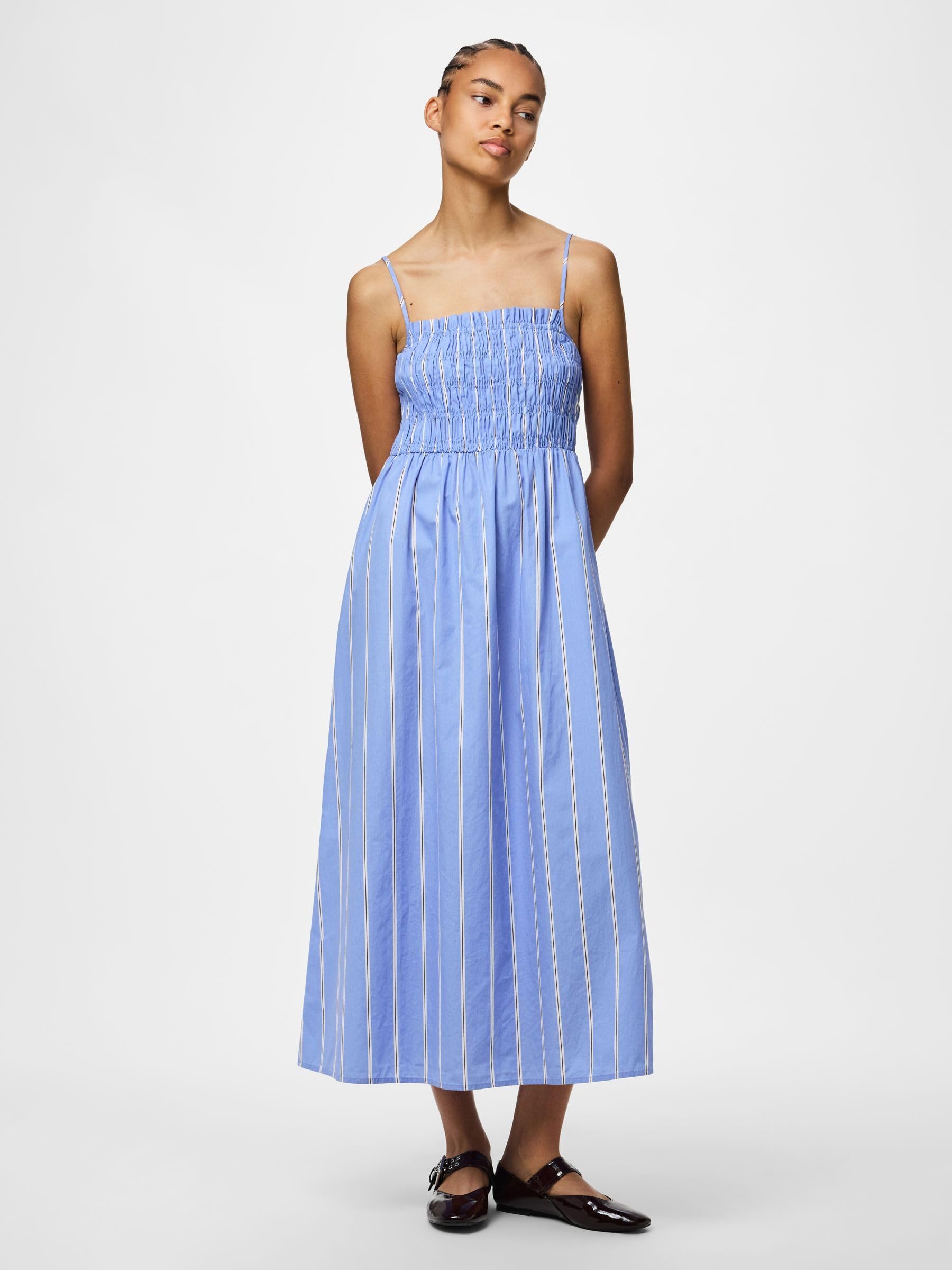 Pieces Pcphilipa abito lungo donna S spalline