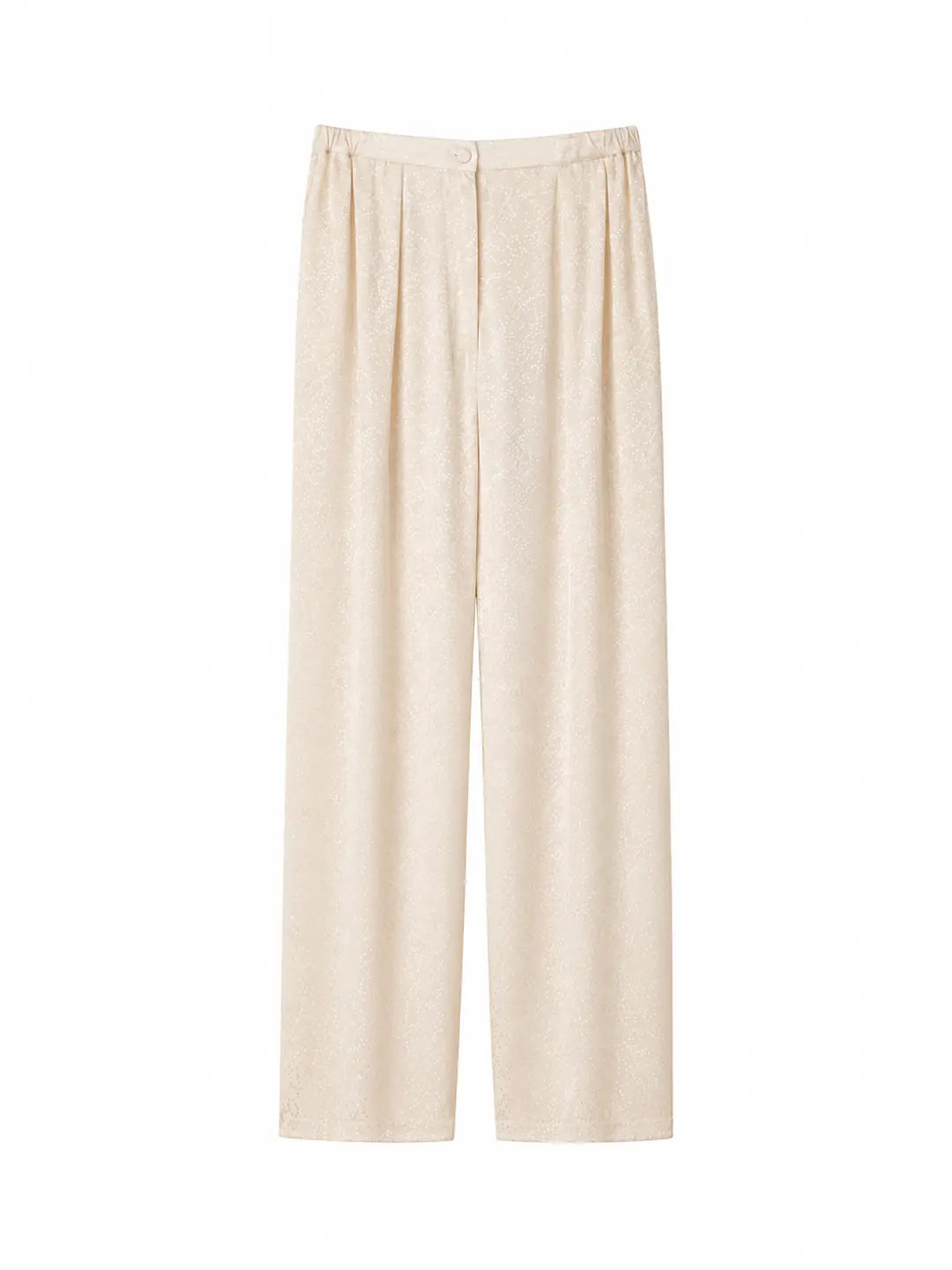 el.residu Risha Dot pantaloni seta off-white S