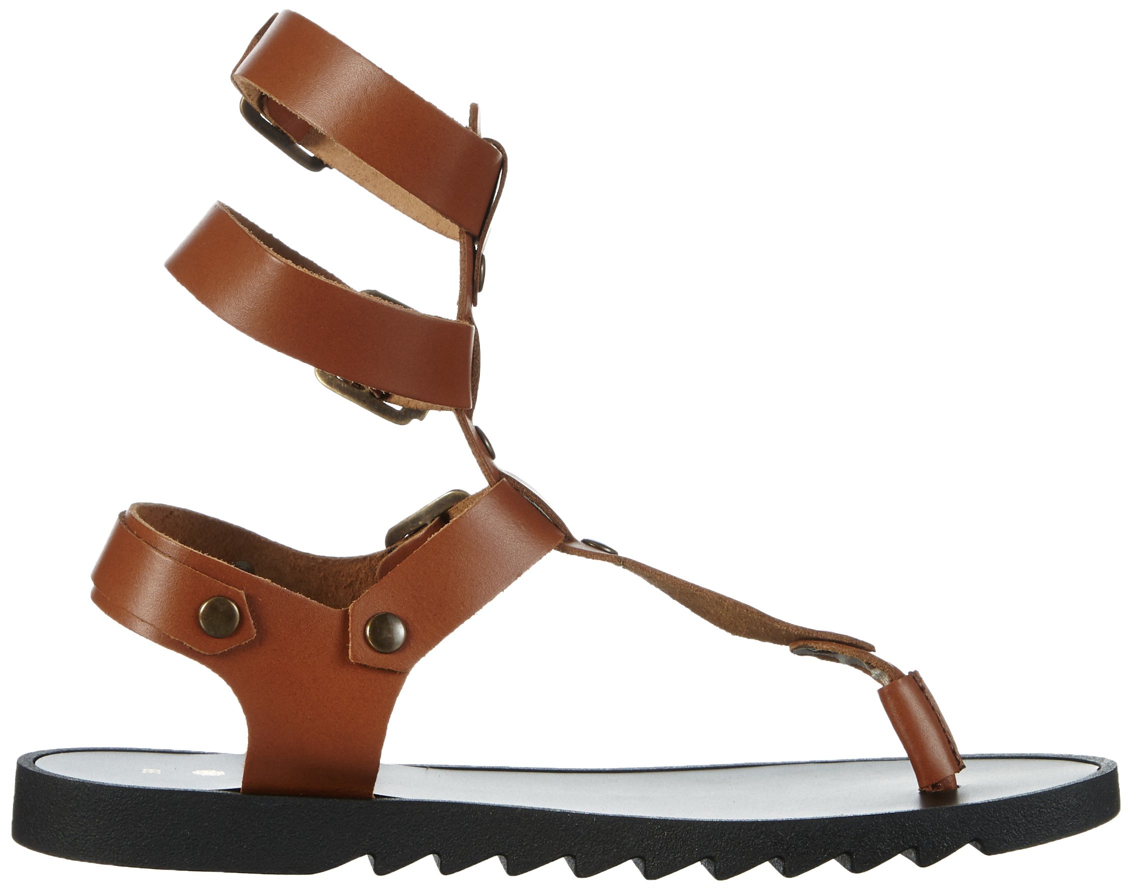 Pieces Psjulia Leather Sandal sandali donna cognac