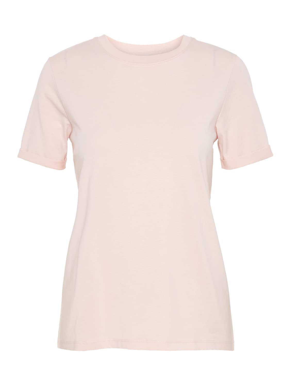 Pieces Pcria SS Fold Up maglietta donna rossa cotone