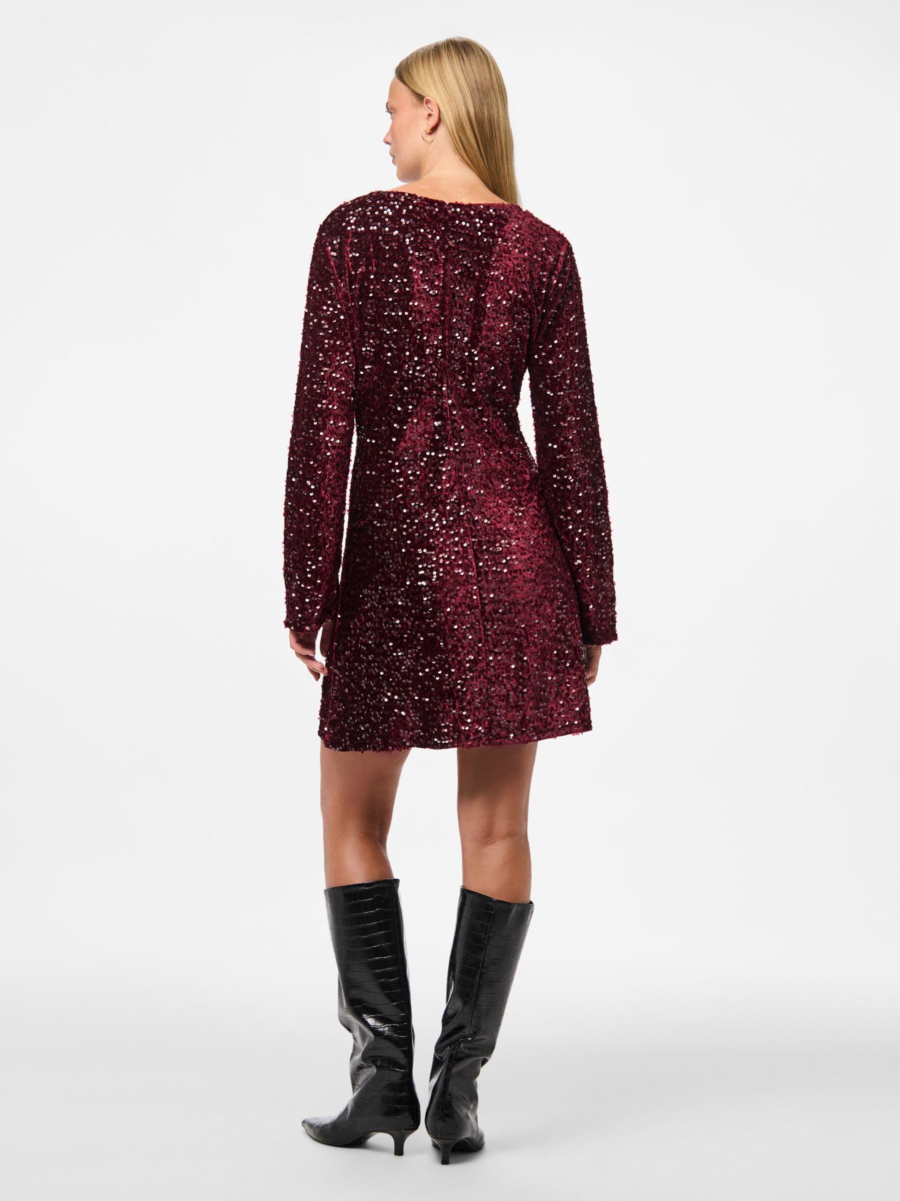 Pieces Pckam abito midi donna tawny port S quotidiano