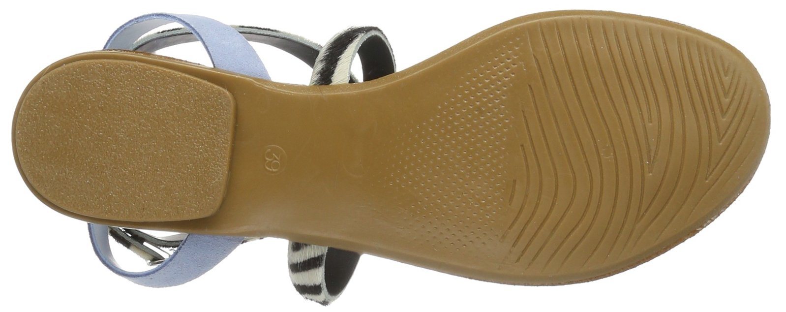 PIECES Cathie Suede sandali con tacco blu sbiadito 40 EU