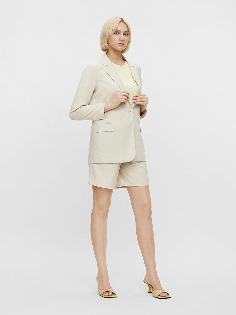 Pieces Pclimoane LS Blazer donna leggero monopetto