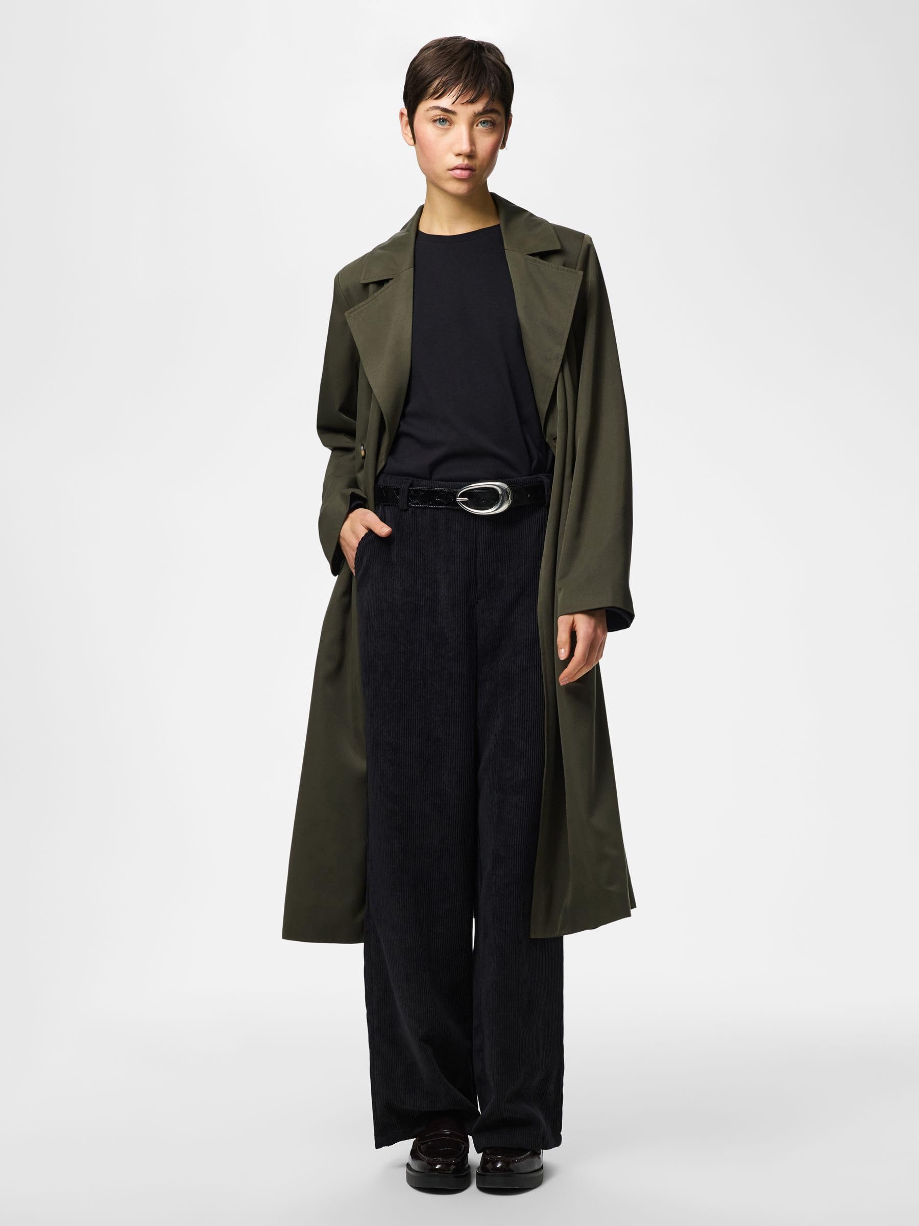 Pieces Pcscarlett trench donna leggero antivento