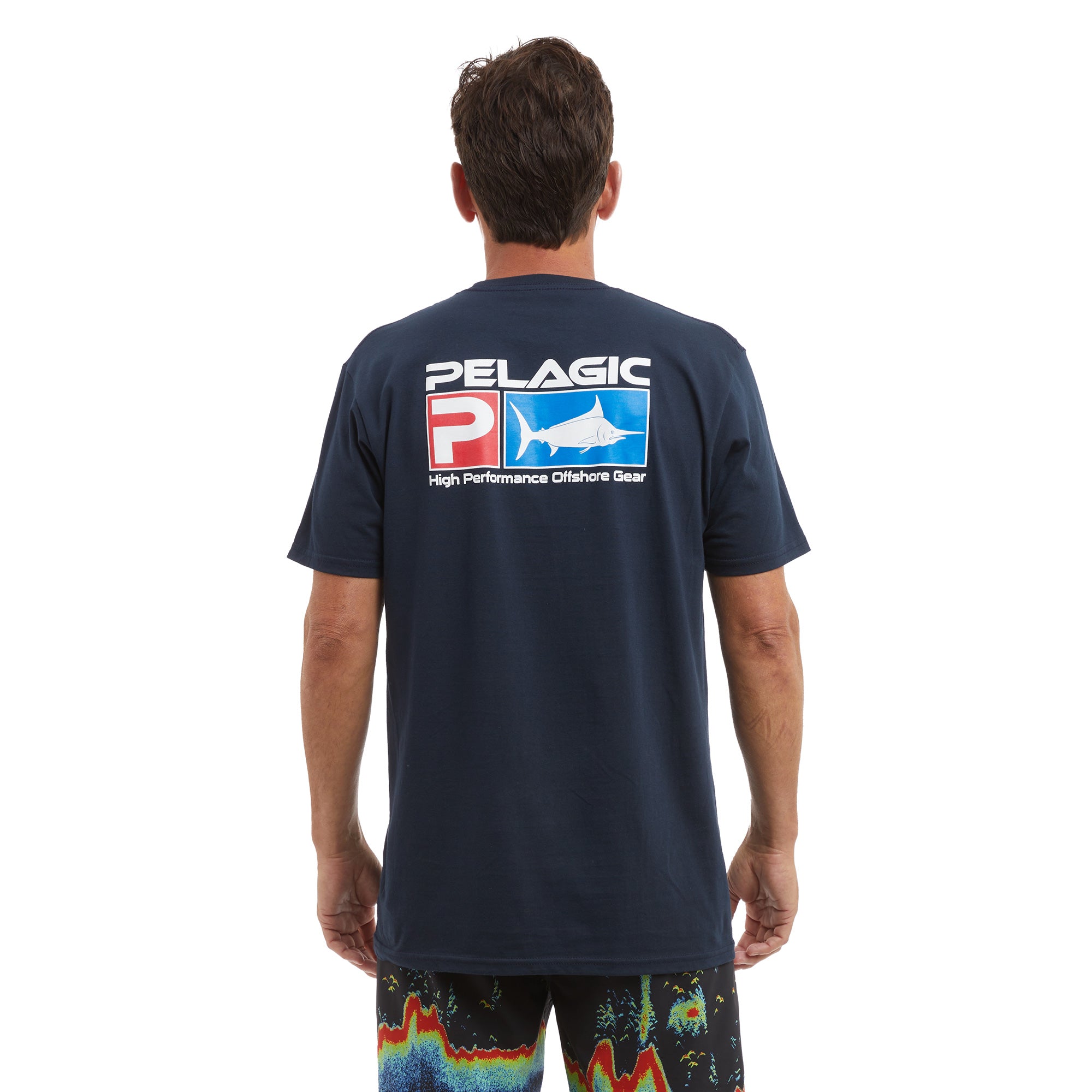 Pelagic Deluxe maglietta uomo navy cotone bio