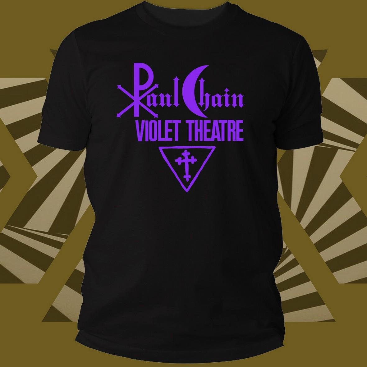 Matrix Music Store Chain Violet Theater maglietta cotone organico logo viola