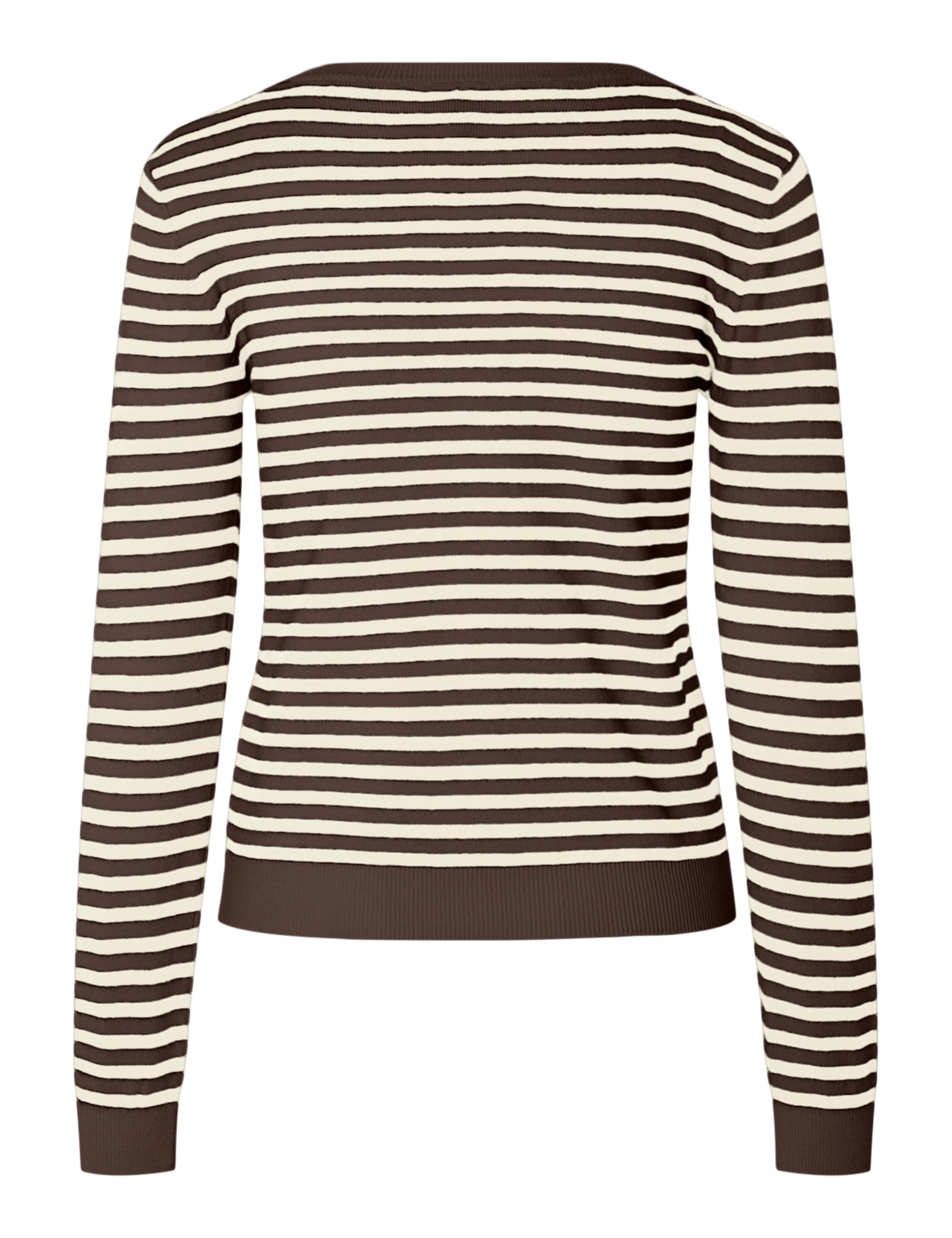 Pieces Pcnora cardigan donna XS scollo tondo marrone