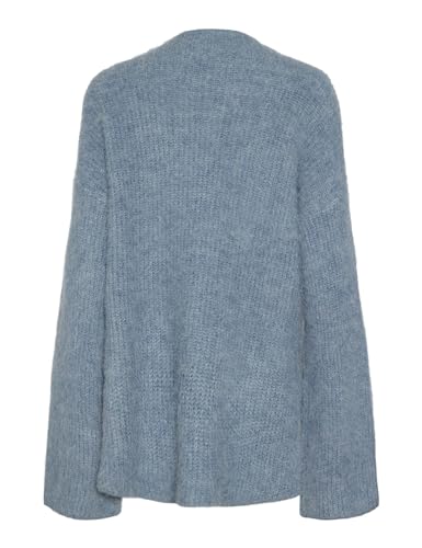 Pieces Pcmala LS maglione collo alto S denim sbiadito