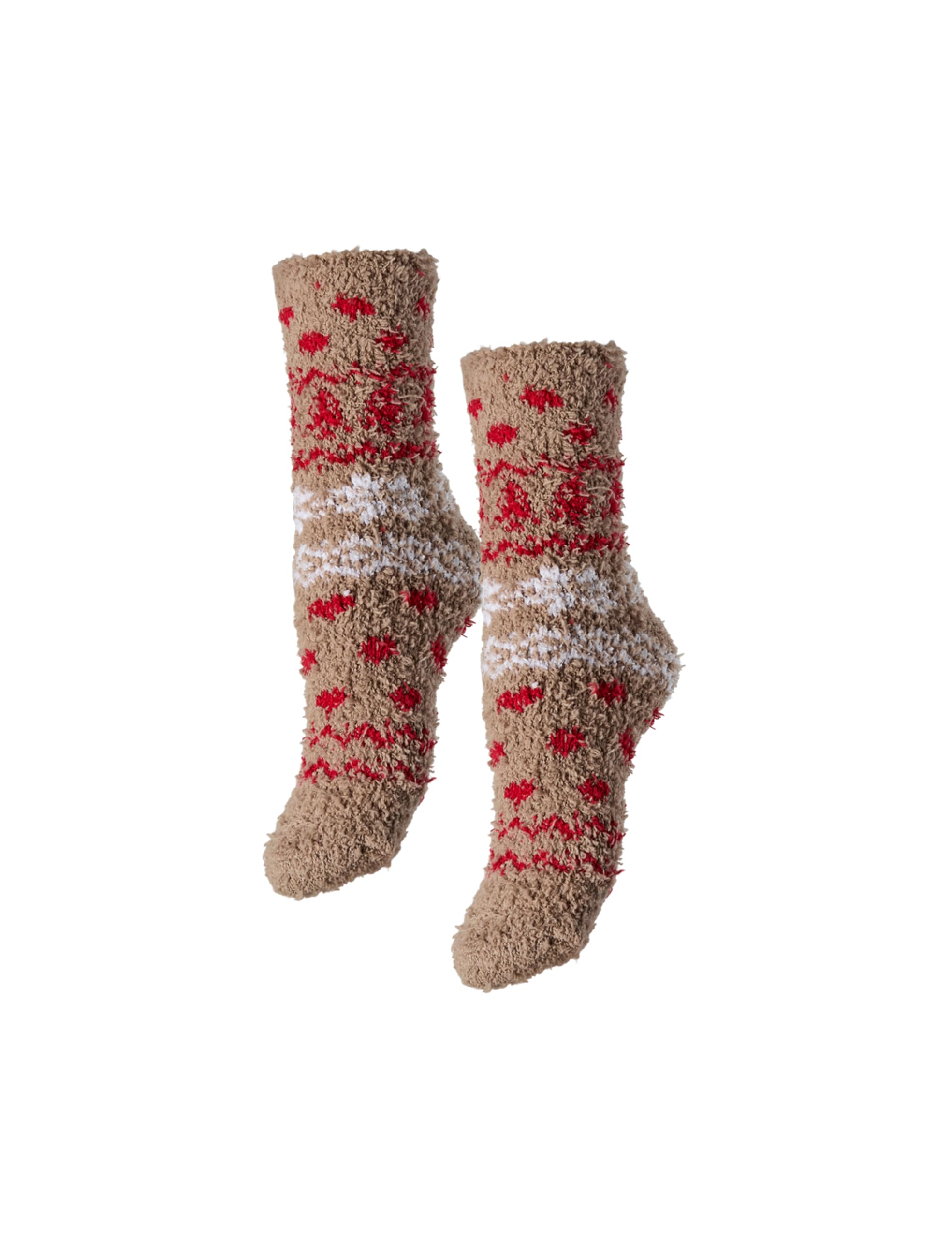 Pieces Pcjoy Xmas Calzini Donna Salsa 2 paia fluffy