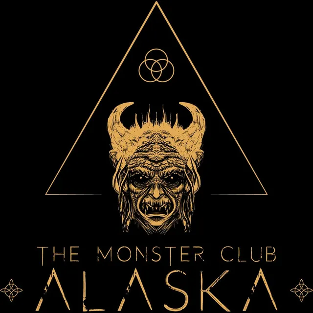 Matrix Music Store Monster Club Alaska Logo t-shirt cotone bio