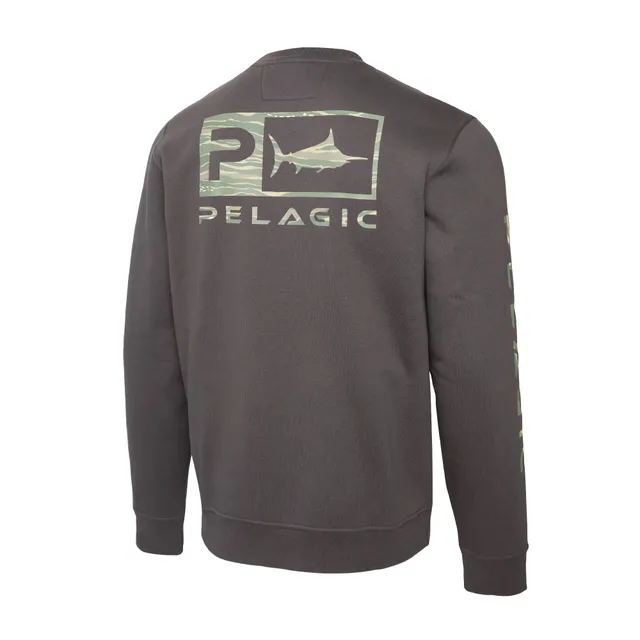 Pelagic Avalon Wahoo Icon felpa uomo grafite cotone