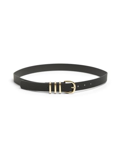 Pieces Pclea Jeans Belt cintura donna nera 85 ecopelle