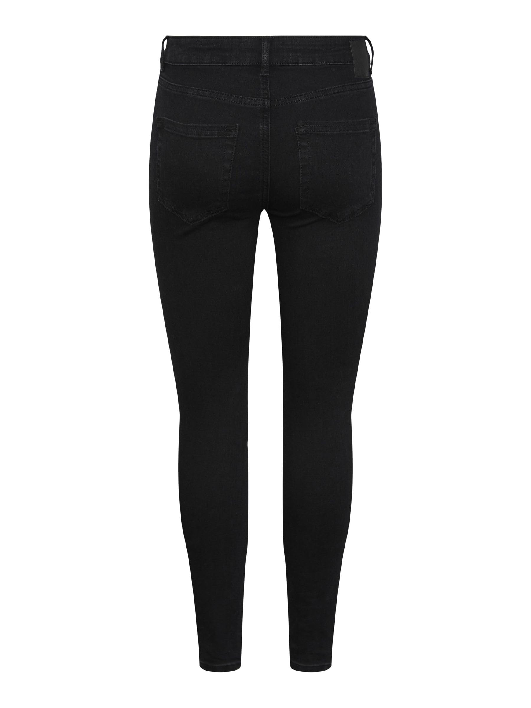 Pieces Pcdelly Skn MW BLC Noos jeans S 30L skinny