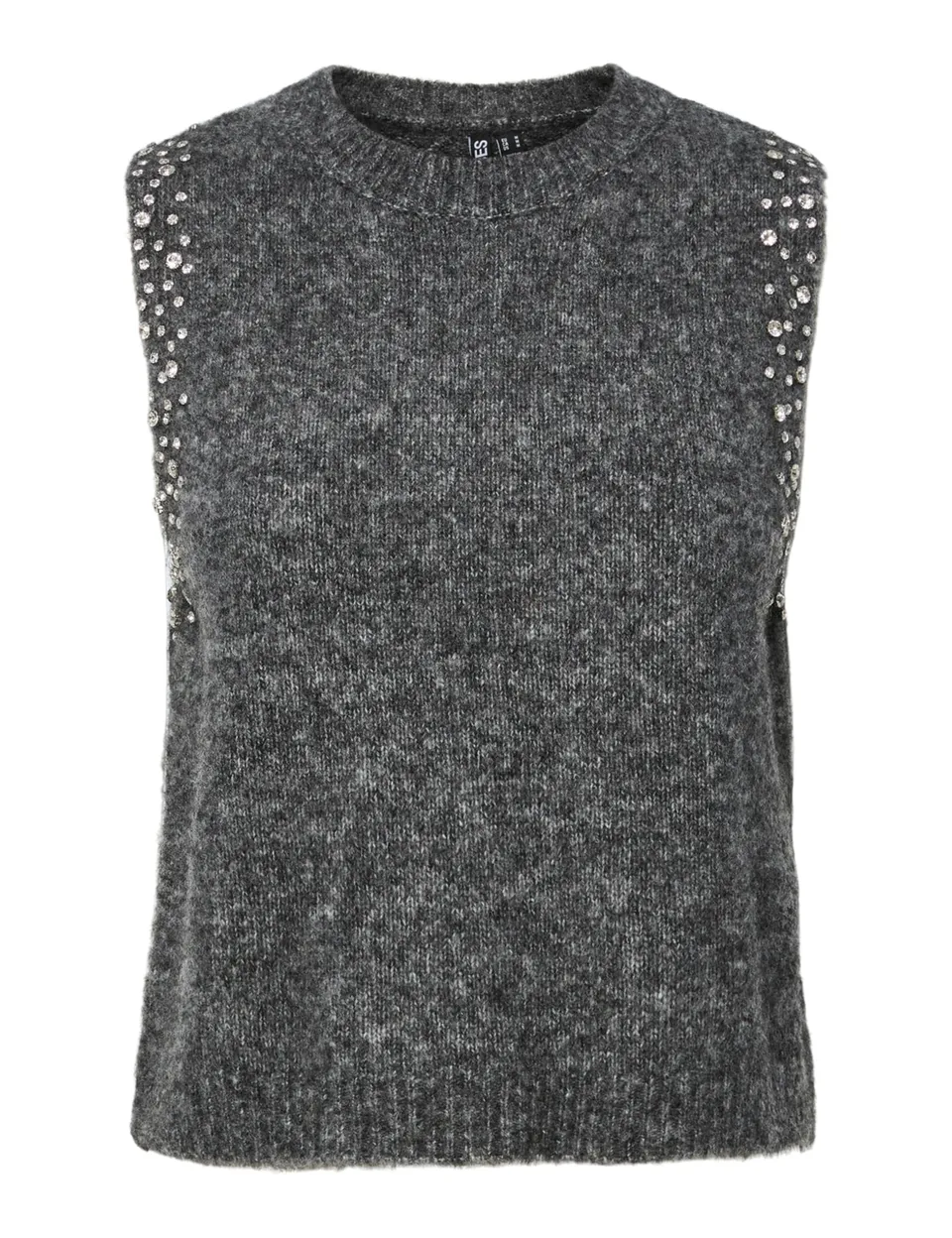 Pieces Pcrise SL O-Neck Knit Vest Gilet Donna M