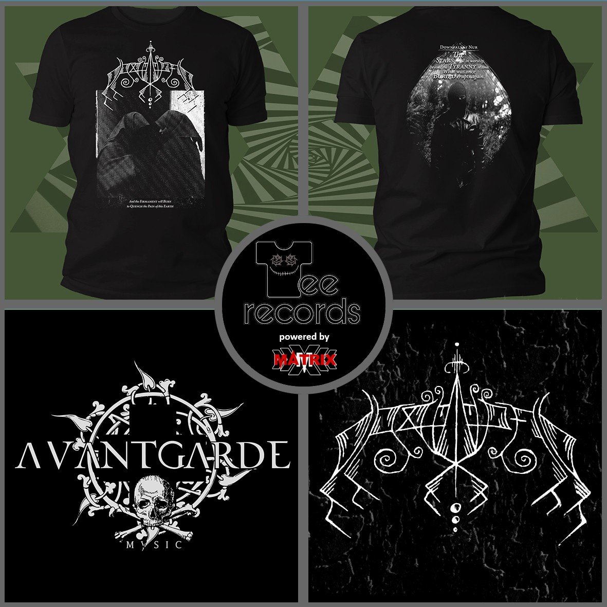 Matrix Music Store Downfall of Nur Firmament t-shirt cotone