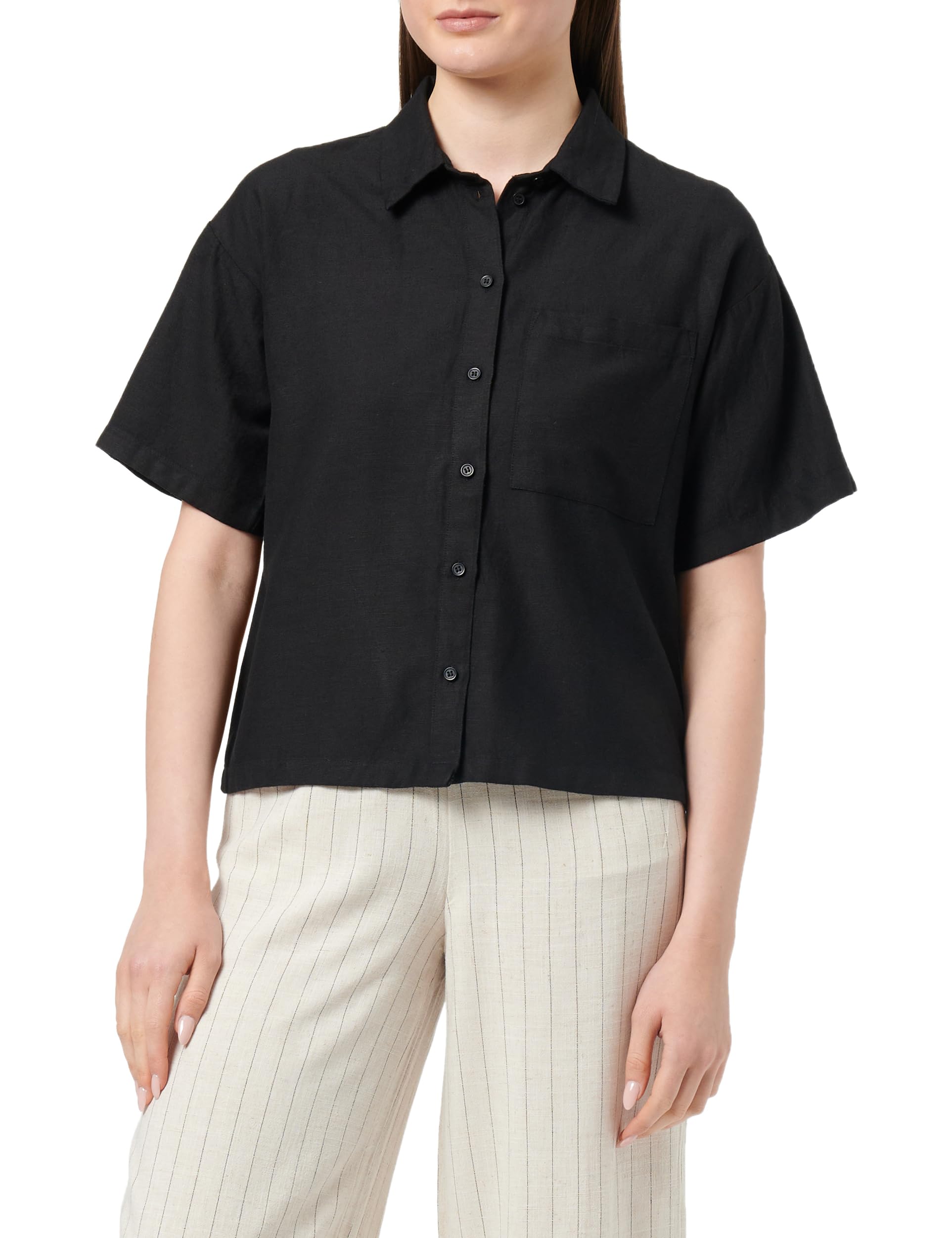 PIECES Pcmilano SS Shirt camicia maniche corte