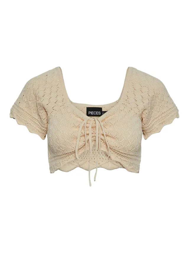 Pieces Pcbluma Maglia Donna Manica Corta Comoda