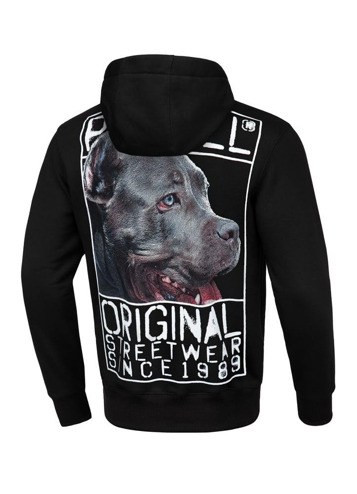 Pit Bull West Coast Origin felpa uomo cappuccio cotone