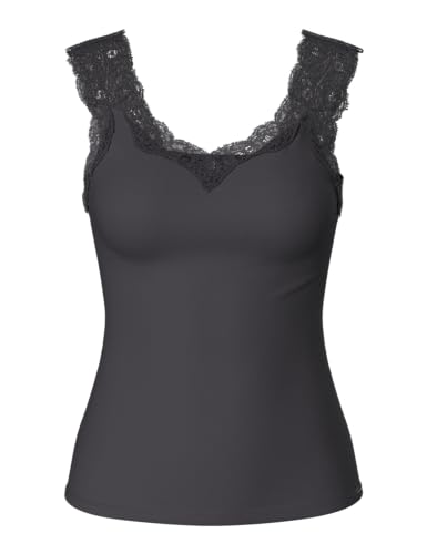 Pieces Pcbarbera top pizzo grigio taglia M