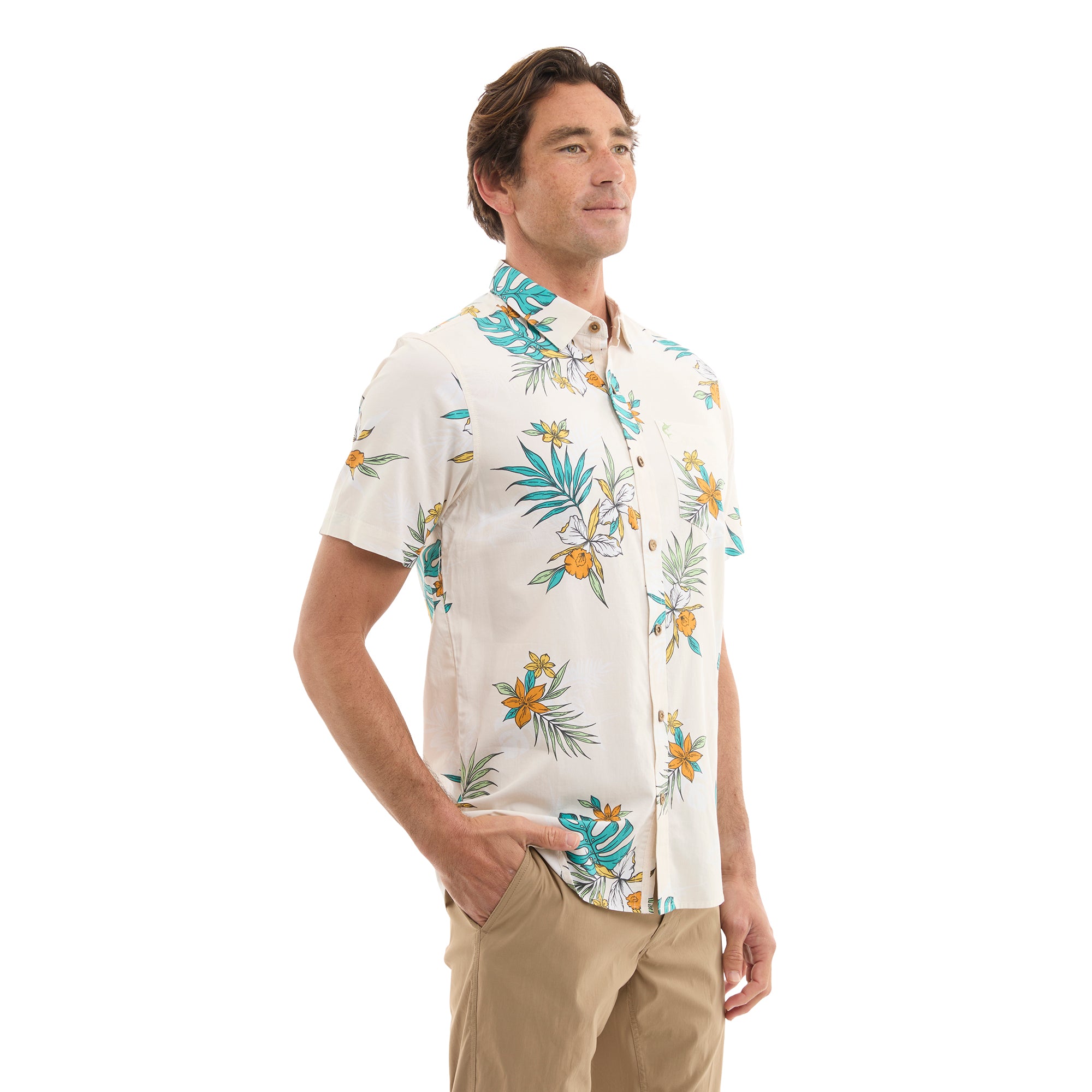PELAGIC Knockdown camicia uomo Natural UPF 50+