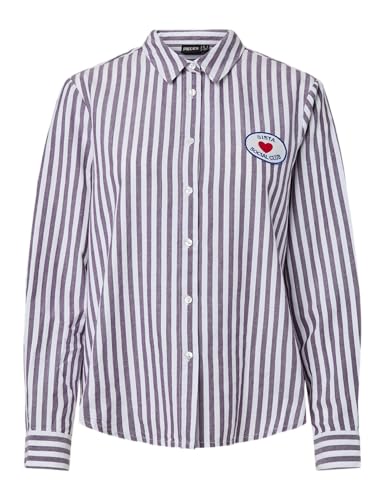 Pieces Pcmirini LS EMB Shirt FC BC camicia donna