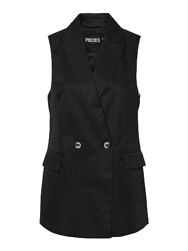 Pieces Pctally Blazer Gilet Donna Nero Smanticato