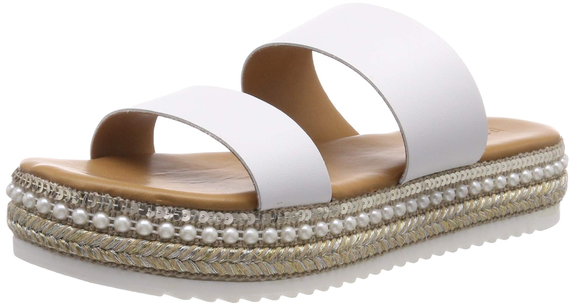 Pieces Pscalandra sandali zeppa neri 39 glitter