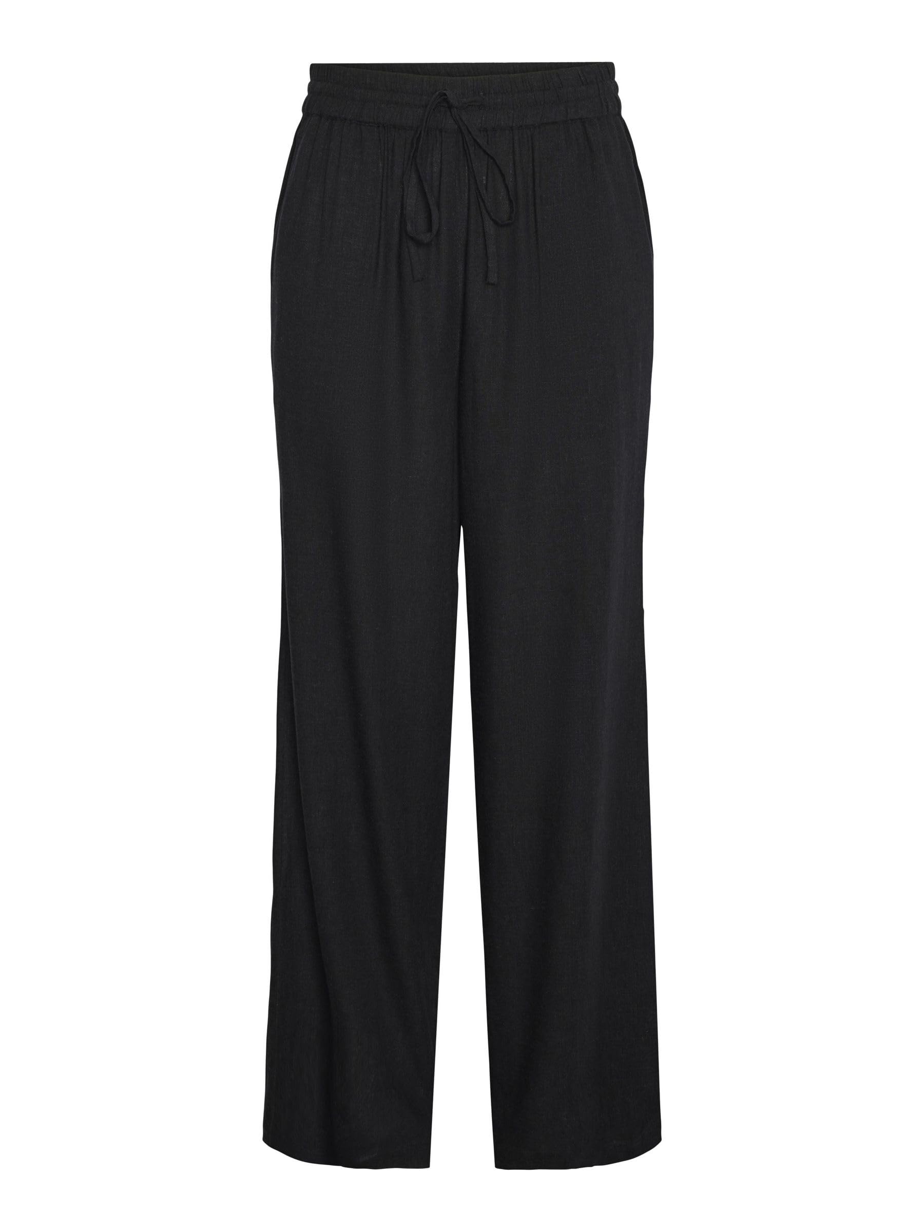 Pieces Pcpia HW Wide pantaloni donna taglia M gamba ampia