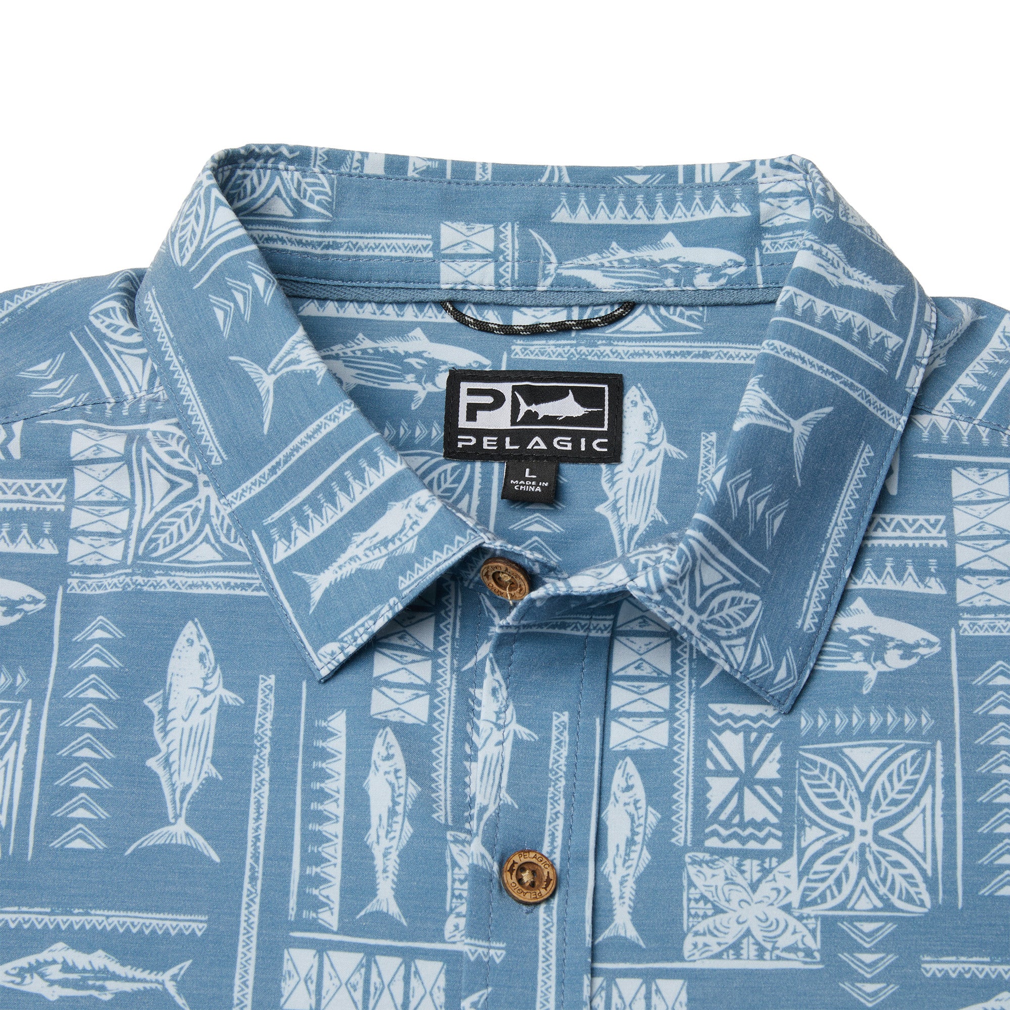 Pelagic Topshot camicia uomo petrol UPF 50+