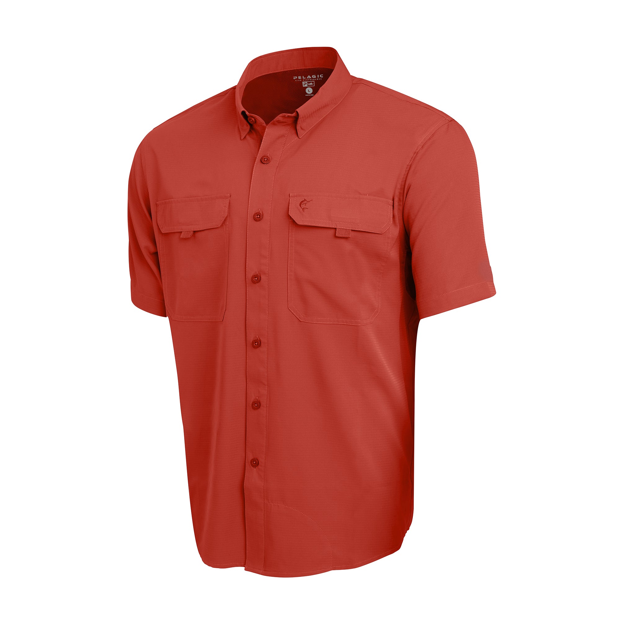 Pelagic Keys camicia uomo mattone UPF 50+