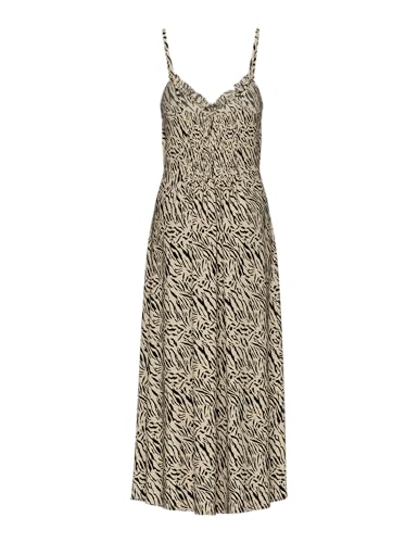 Pieces Pcnya vestito estivo donna M White Pepper animalier