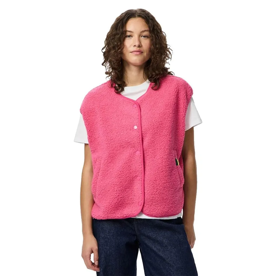 Pieces Katty Teddy gilet donna 2XL in pile