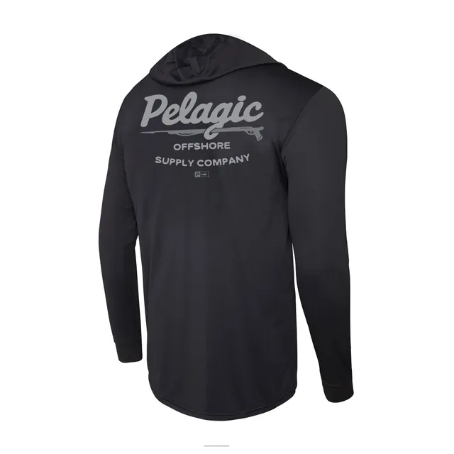 Pelagic Aquatek Gunner maglia pesca nera UPF 50+
