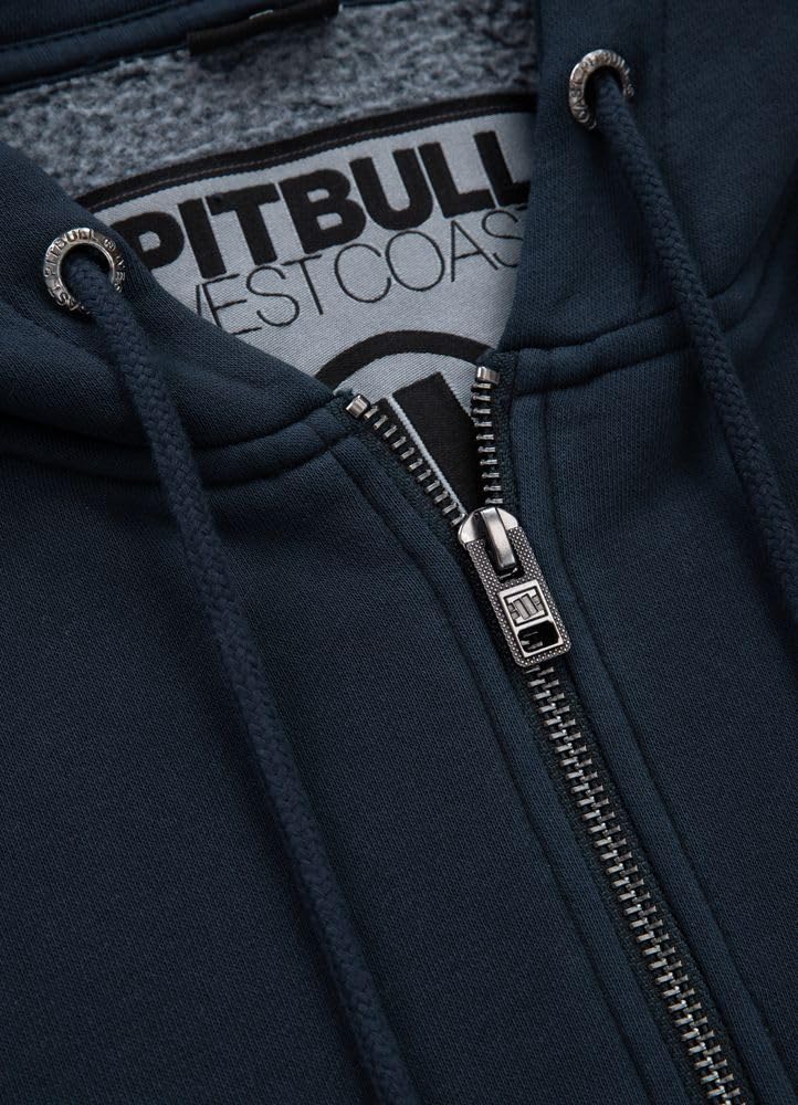 Pitbull Washed Lancaster Basics Hoody Zipper felpa uomo in cotone
