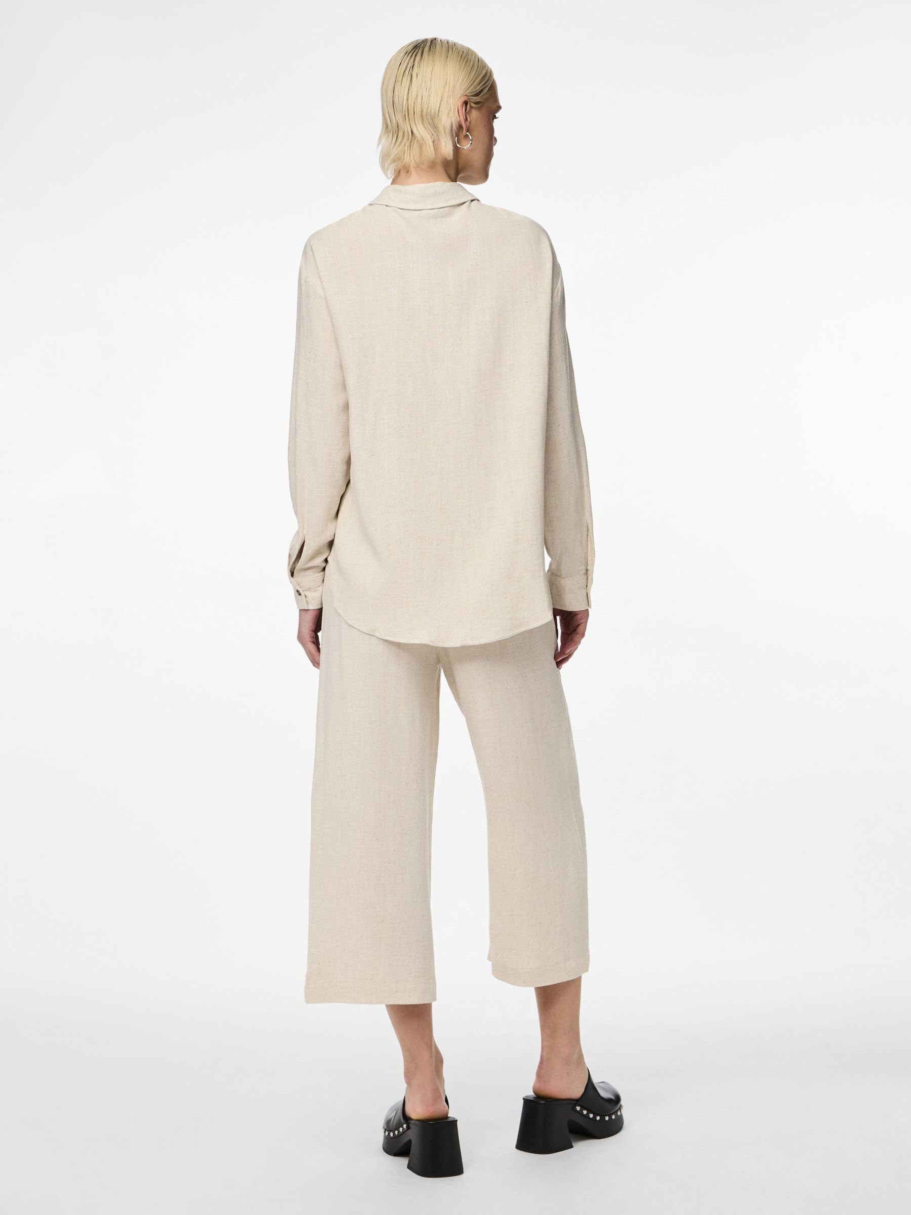 Pieces Pcvinsty camicia ecovero manica lunga taglia XL