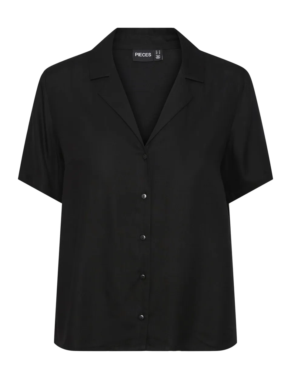 Pieces PCTALA camicia manica corta nero uso quotidiano