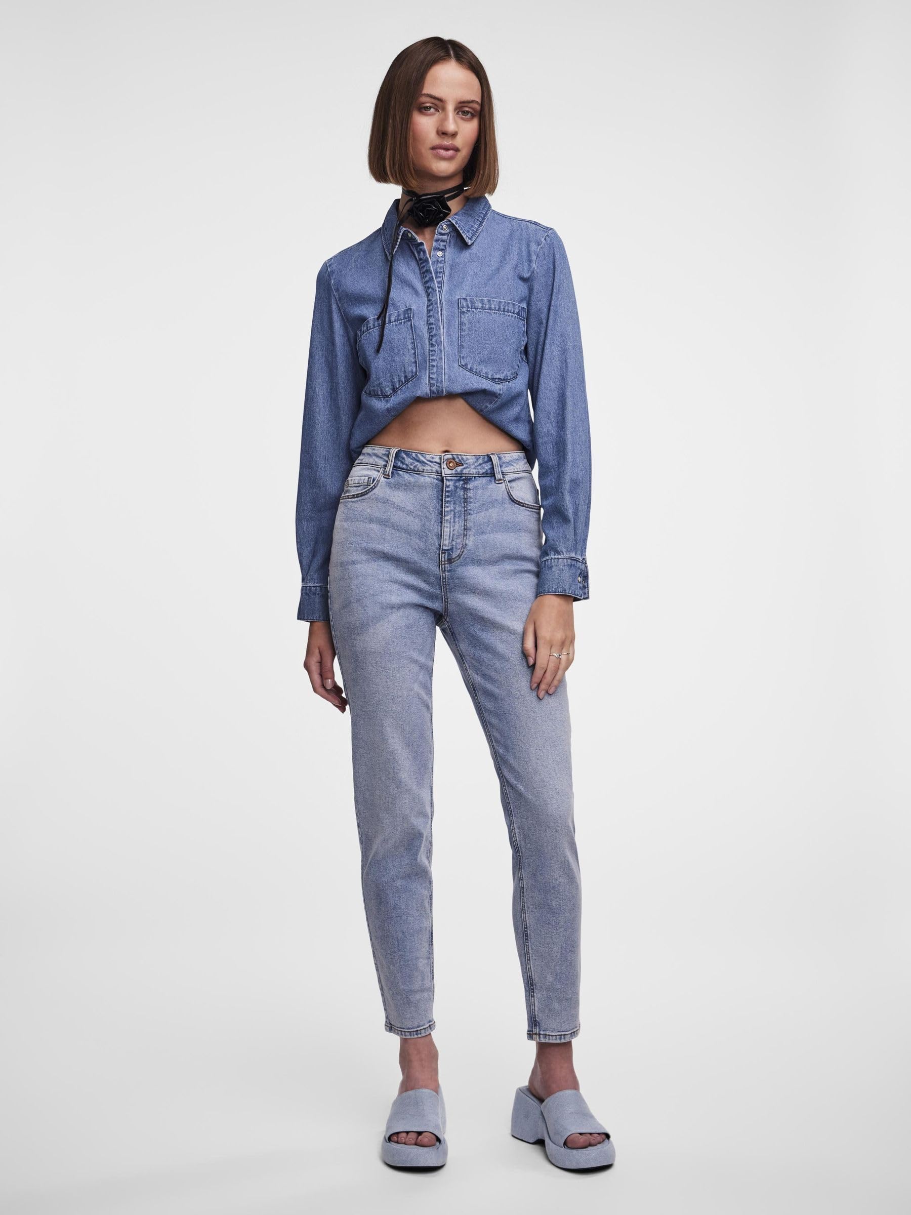 Pieces jeans donna XL uso quotidiano blu denim