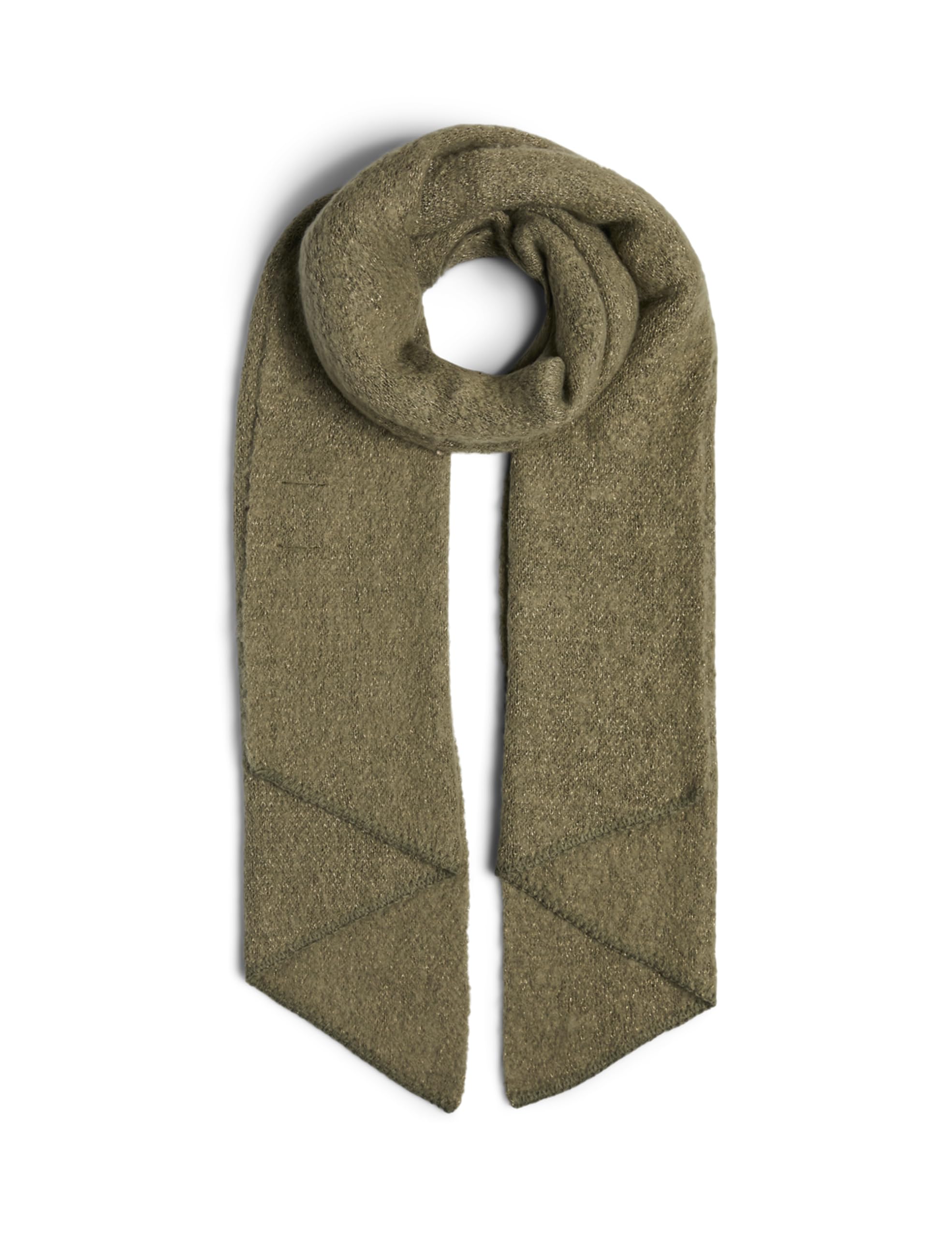 Pieces Pcpyron Lurex sciarpa lunga verde oro